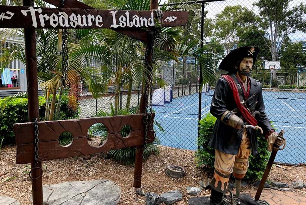 ゴールドコーストのキャンプ場Treasure Island